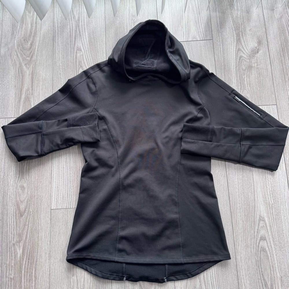 VSX Charcoal Hooded Activewear Top